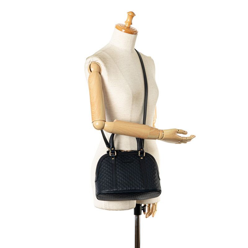 Gucci Gucci Gucci Microguccissima 2WAY Leather Handbag Shoulder Bag Leather Handbag 449654 in Very Good Condition Size ONE SIZE - 10 Thumbnail