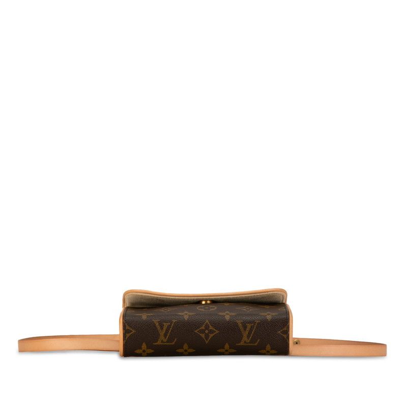Louis Vuitton Louis Vuitton Louis Vuitton Monogram Pochette Florentine S Waist Bag M51855 Brown PVC Leather Canvas Belt Bag M51855 in Very Good Condition Size ONE SIZE - 4 Thumbnail