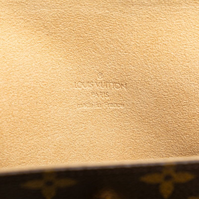 Louis Vuitton Louis Vuitton Louis Vuitton Monogram Pochette Florentine S Waist Bag M51855 Brown PVC Leather Canvas Belt Bag M51855 in Very Good Condition Size ONE SIZE - 6 Thumbnail