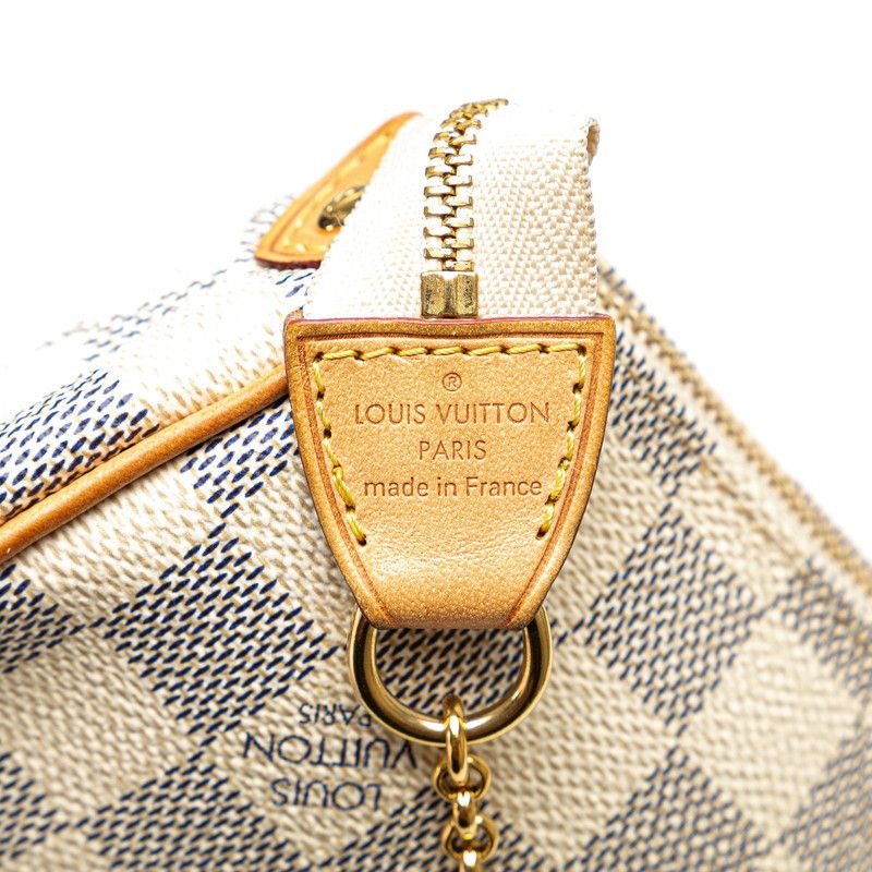 Louis Vuitton Louis Vuitton Louis Vuitton Damier Azur Eva Chain Shoulder Bag N55214 Canvas Shoulder Bag N55214 in Very Good Condition Size ONE SIZE - 6 Thumbnail