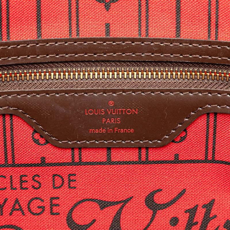 Louis Vuitton Louis Vuitton Louis Vuitton Damier Neverfull PM Tote Bag N51109 Brown PVC Leather Canvas Tote Bag N51109 in Great Condition Size ONE SIZE - 6 Thumbnail