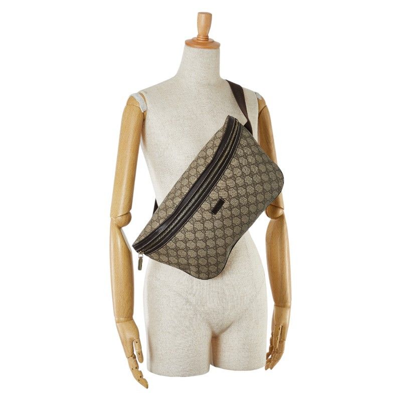 Gucci Gucci Gucci GG Supreme PVC Leather Waist Bag 211110 Canvas Belt Bag 211110 in Very Good Condition Size ONE SIZE - 10 Thumbnail