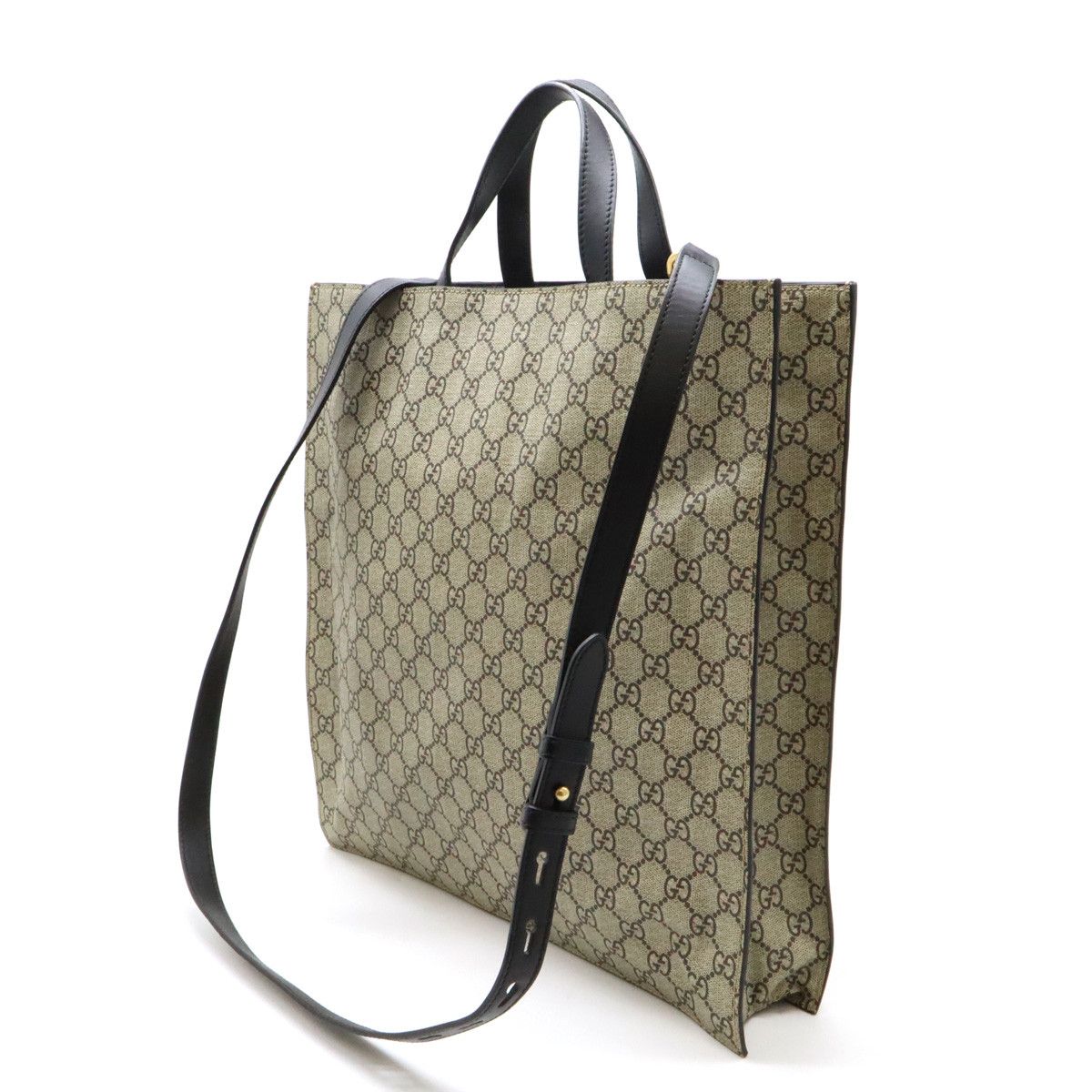 Gucci Gucci Gucci GG Supreme Bee 2WAY Tote Shoulder Bag PVC Leather Canvas Tote Bag 450950 in Great Condition Size ONE SIZE - 2 Thumbnail