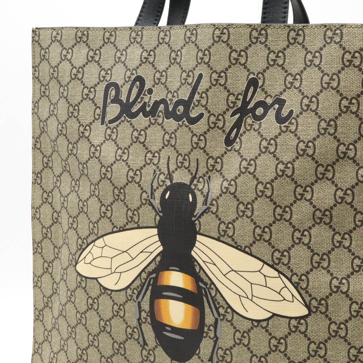 Gucci Gucci Gucci GG Supreme Bee 2WAY Tote Shoulder Bag PVC Leather Canvas Tote Bag 450950 in Great Condition Size ONE SIZE - 8 Thumbnail