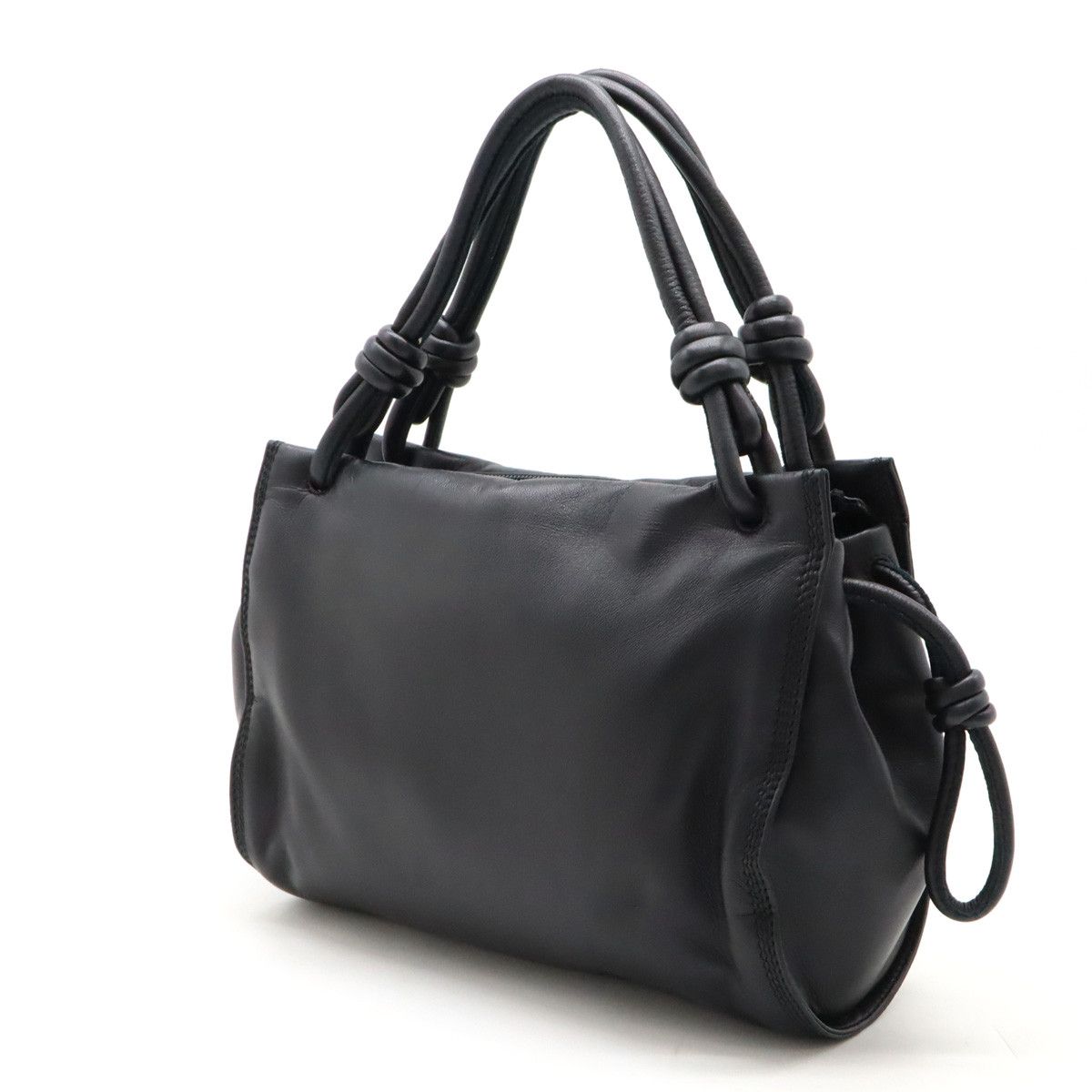 Loewe Loewe Nappa Leather Anagram Handbag Black Leather Handbag in Pristine Condition