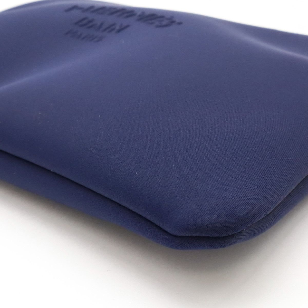 Hermes Hermes Neobain Flat MM Multi Pouch Clutch Bag Dark Navy Canvas Clutch Bag in Pristine Condition
