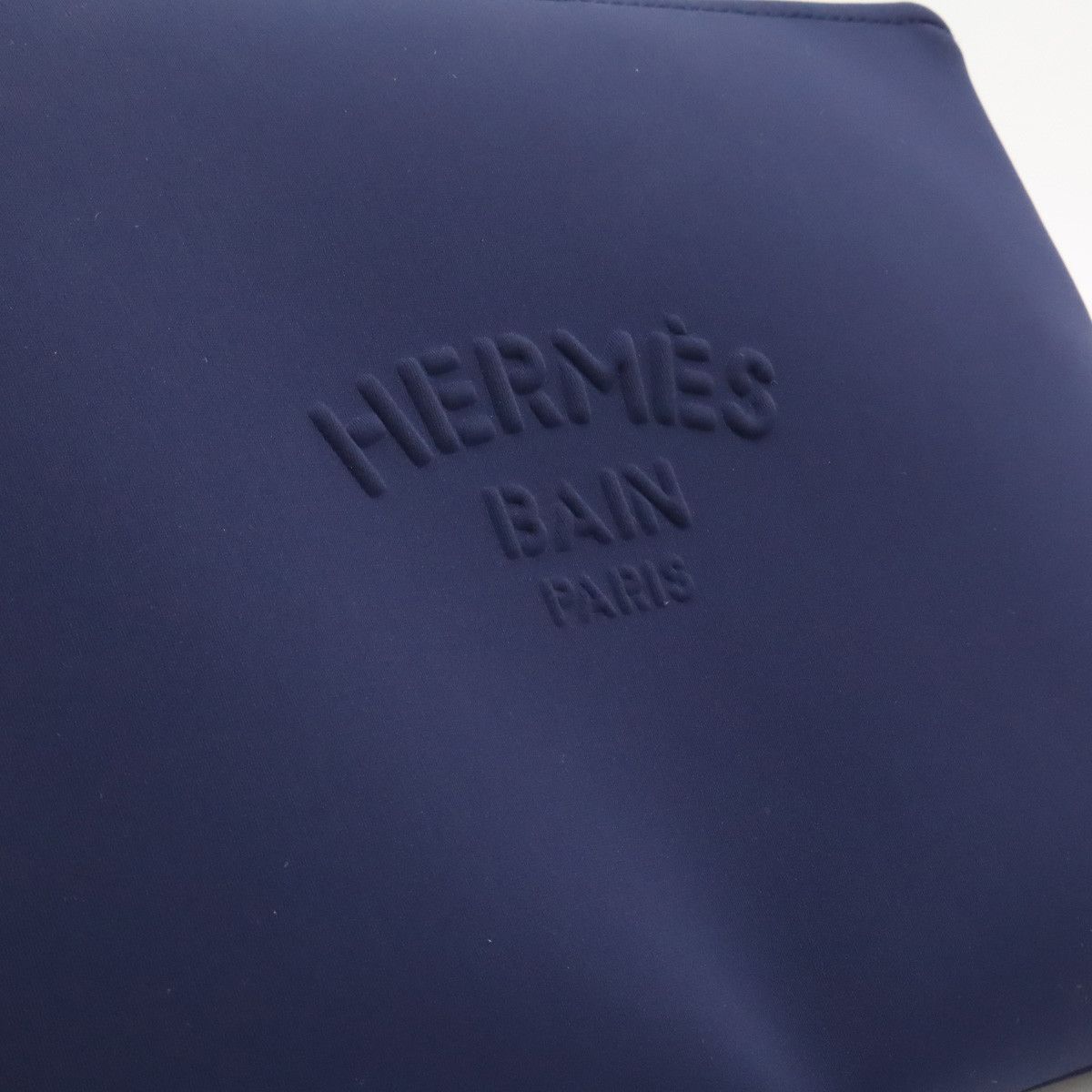 Hermes Hermes Neobain Flat MM Multi Pouch Clutch Bag Dark Navy Canvas Clutch Bag in Pristine Condition