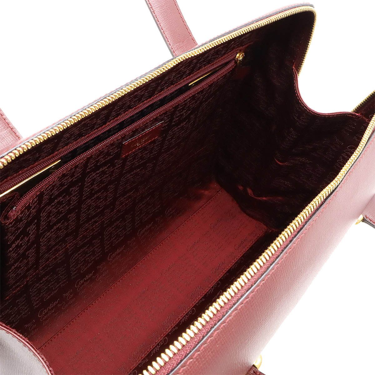 Cartier Cartier Cartier Leather 2WAY Handbag Tote Shoulder Bag Leather Handbag L1000217 in Great Condition Size ONE SIZE - 6 Thumbnail