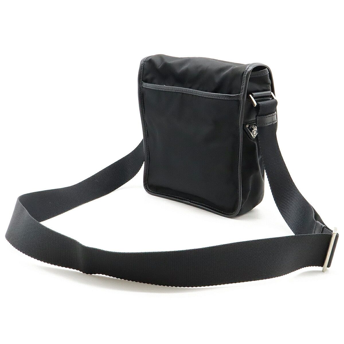 Prada Prada Prada Nylon/Leather Shoulder Bag Pochette V167 Canvas Crossbody Bag V167 in Great Condition Size ONE SIZE - 2 Thumbnail