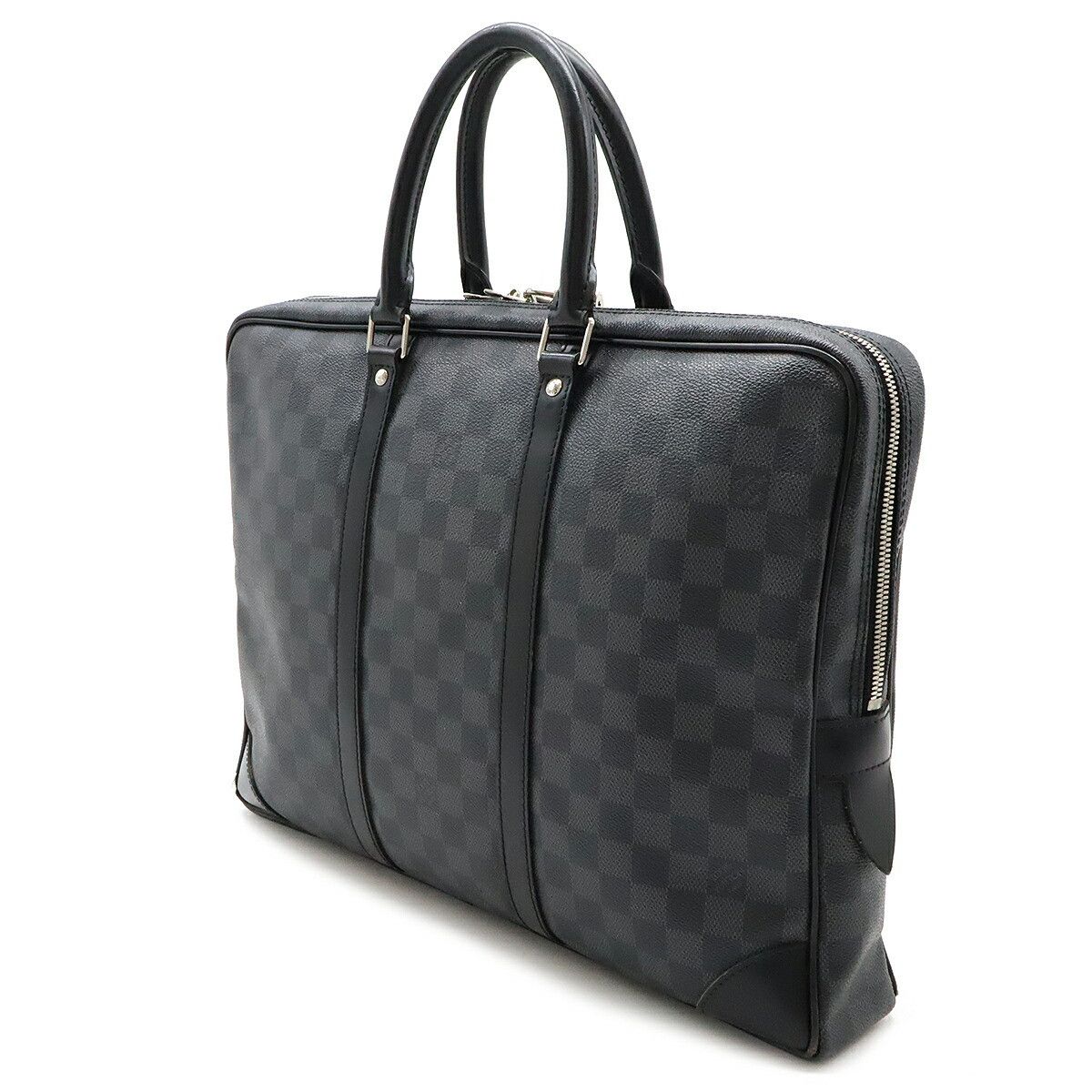Louis Vuitton Louis Vuitton Louis Vuitton Damier Graphite Business Bag Briefcase N41125 Canvas Business Bag N41125 in Good Condition Size ONE SIZE - 2 Thumbnail
