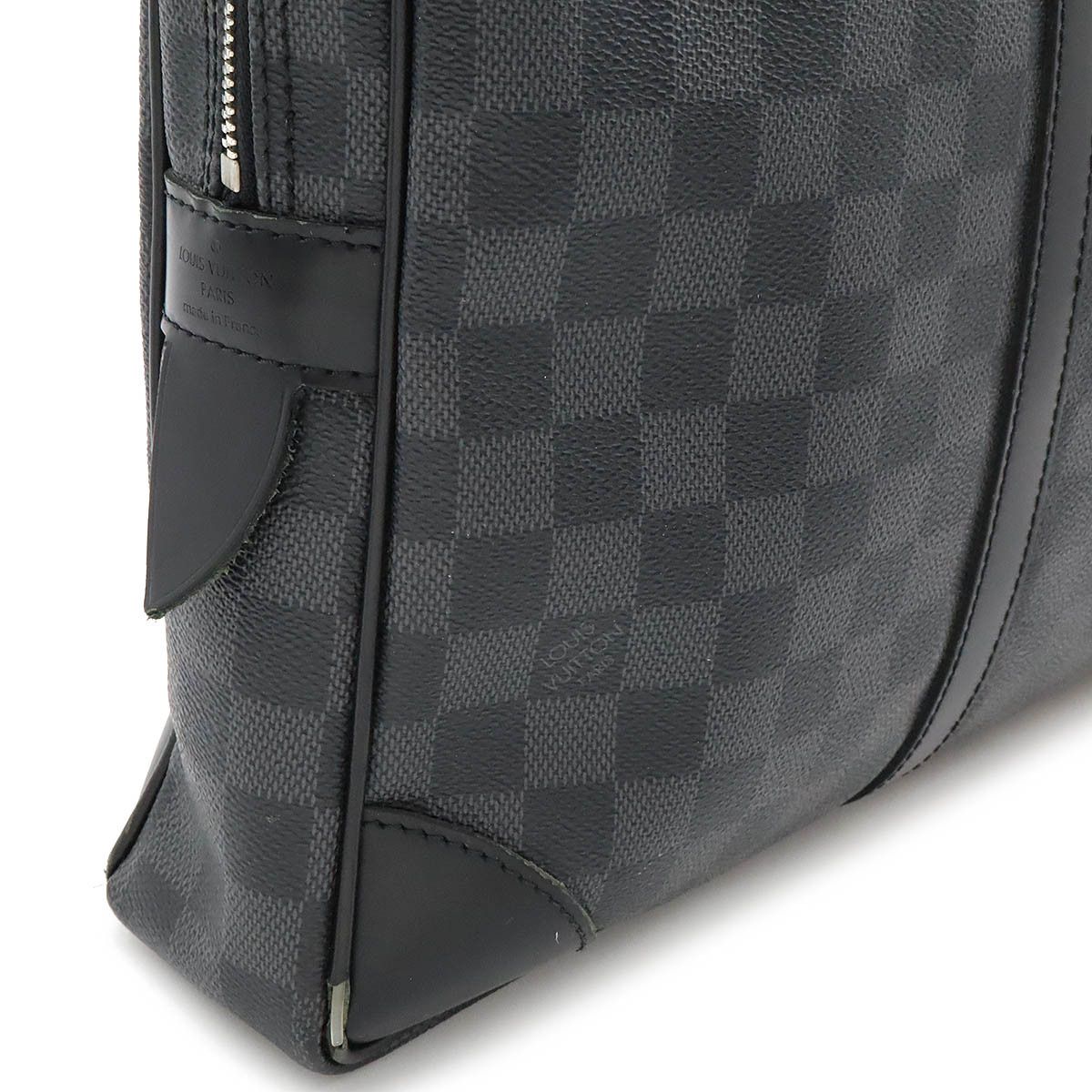 Louis Vuitton Louis Vuitton Louis Vuitton Damier Graphite Business Bag Briefcase N41125 Canvas Business Bag N41125 in Good Condition Size ONE SIZE - 7 Thumbnail