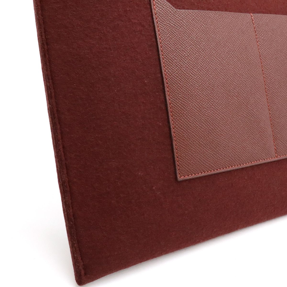 Hermes Hermes Hermes Toodoo 37 Color Block Clutch Bag Felt/Vaux Epson Leather Canvas Clutch Bag in Great Condition Size ONE SIZE - 7 Thumbnail