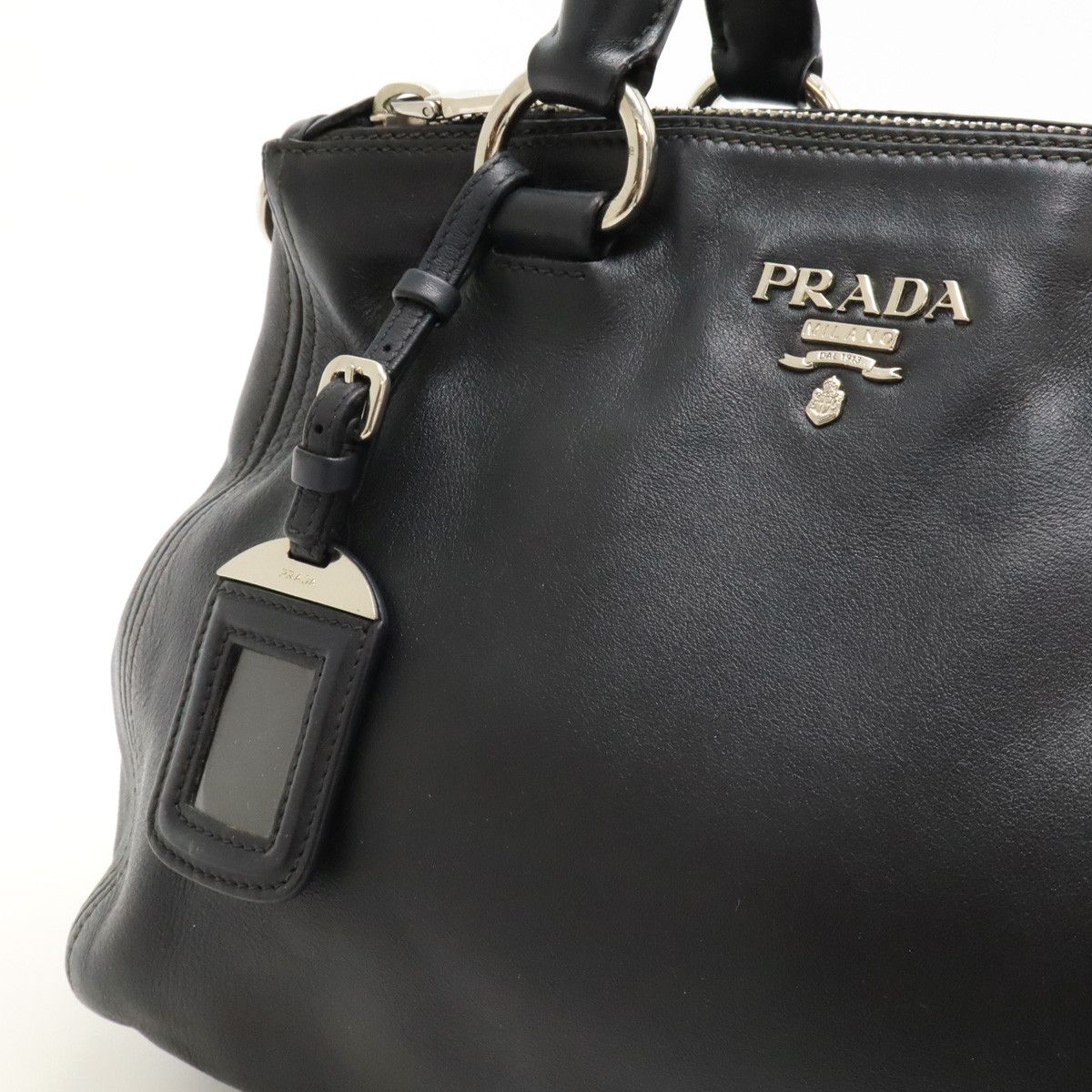 Prada Prada Prada Soft Calf Leather Handbag BN2866 Leather Handbag BN2866 in Great Condition Size ONE SIZE - 7 Thumbnail