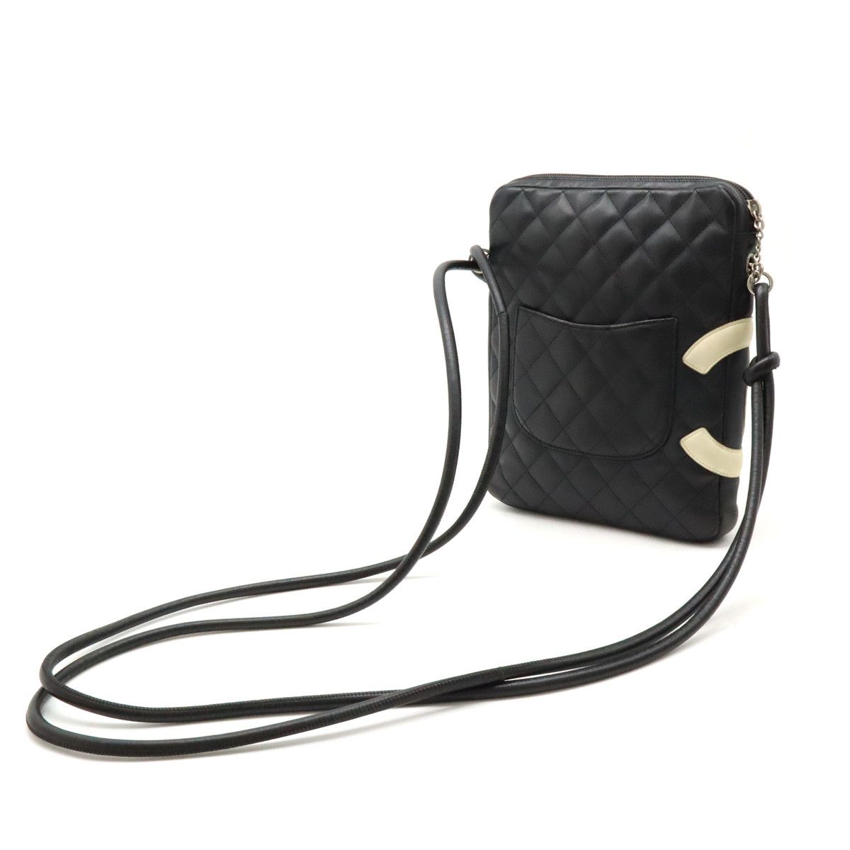 Chanel Chanel Cambon Line Coco Mark Medium Pochette Shoulder Bag A25178 Leather Crossbody Bag A25178 in Very Good Condition