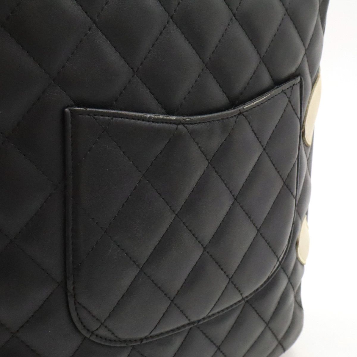 Chanel Chanel Cambon Line Coco Mark Medium Pochette Shoulder Bag A25178 Leather Crossbody Bag A25178 in Very Good Condition