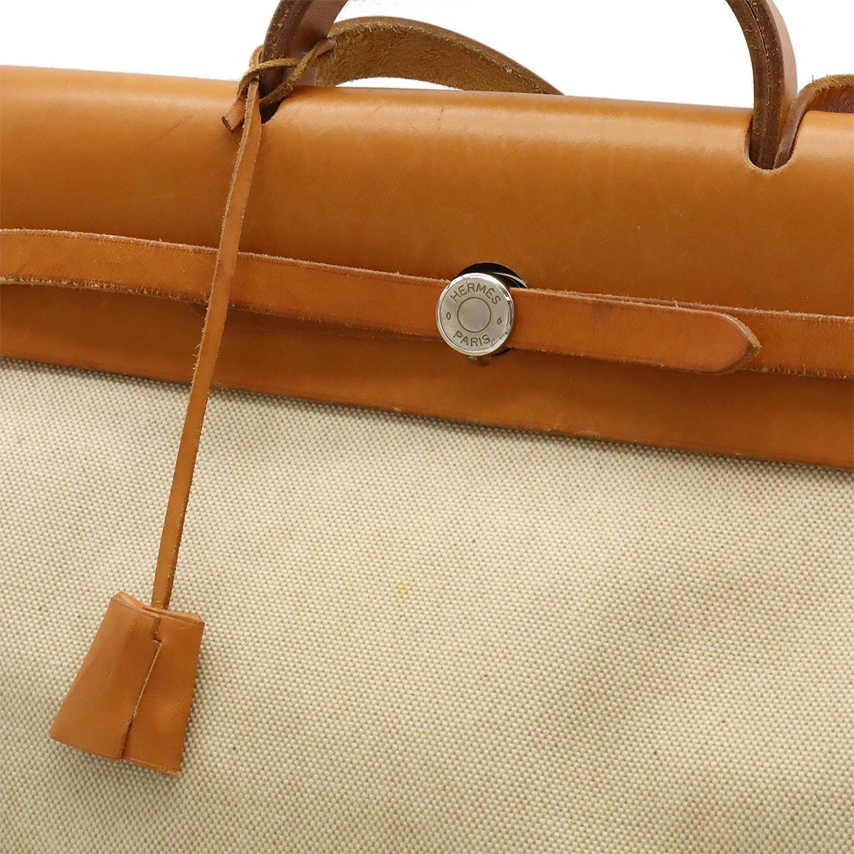 Hermes Hermes Hermes Toile Ash/Calf Aile Bag MM 2WAY Handbag Canvas Handbag in Very Good Condition Size ONE SIZE - 5 Thumbnail