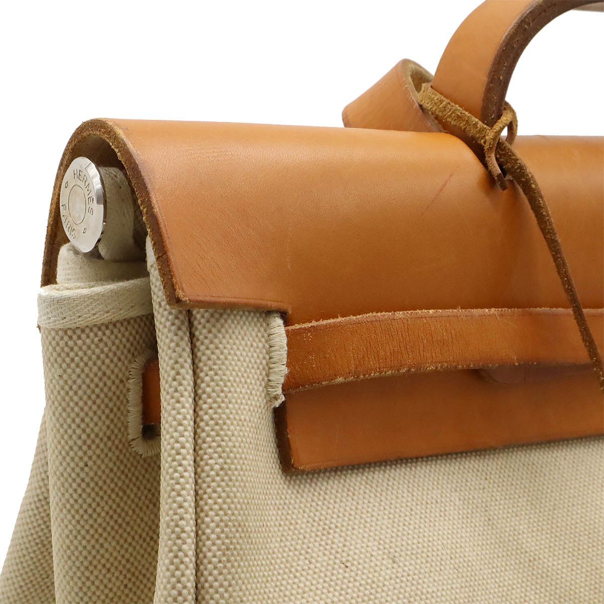 Hermes Hermes Hermes Toile Ash/Calf Aile Bag MM 2WAY Handbag Canvas Handbag in Very Good Condition Size ONE SIZE - 7 Thumbnail
