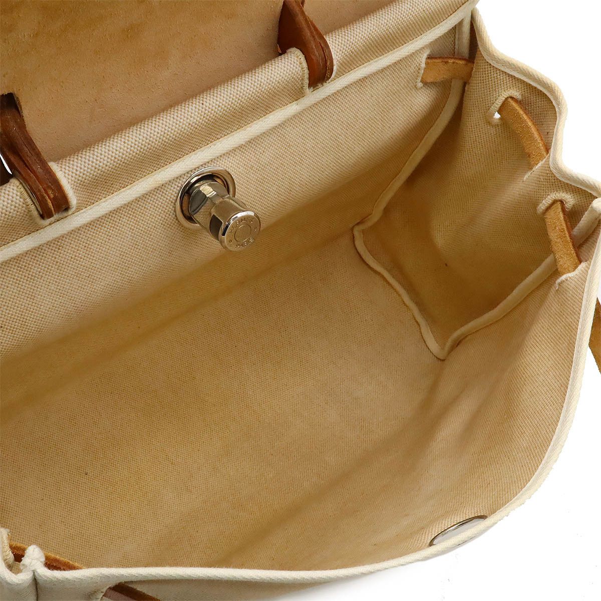 Hermes Hermes Hermes Toile Ash/Calf Aile Bag MM 2WAY Handbag Canvas Handbag in Very Good Condition Size ONE SIZE - 6 Thumbnail