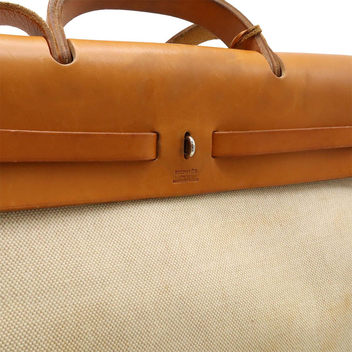 Hermes Hermes Hermes Toile Ash/Calf Aile Bag MM 2WAY Handbag Canvas Handbag in Very Good Condition Size ONE SIZE - 8 Thumbnail