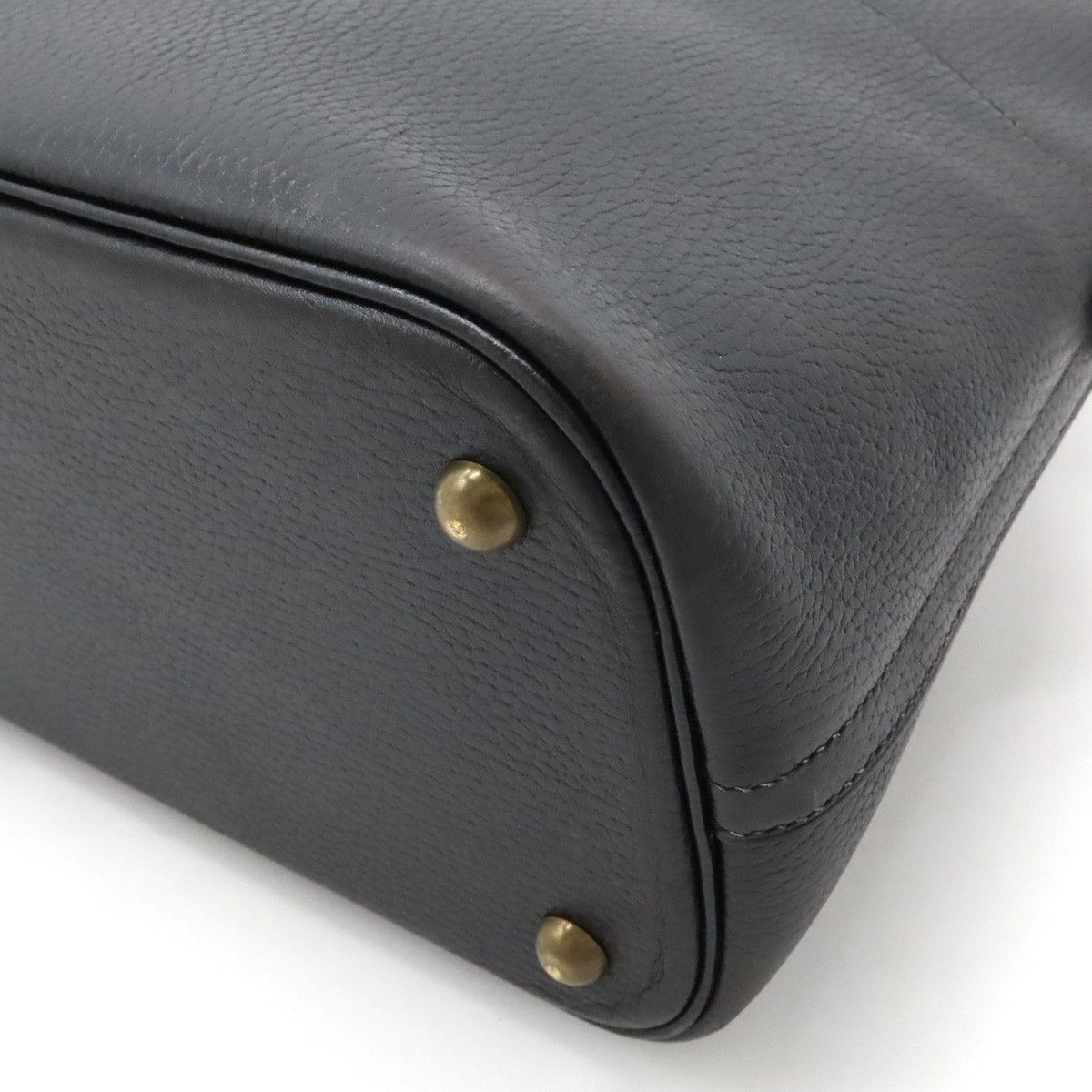 Hermes Hermes Hermes Bolide 35 Leather Handbag Black Gold Hardware Leather Handbag in Very Good Condition Size ONE SIZE - 3 Thumbnail