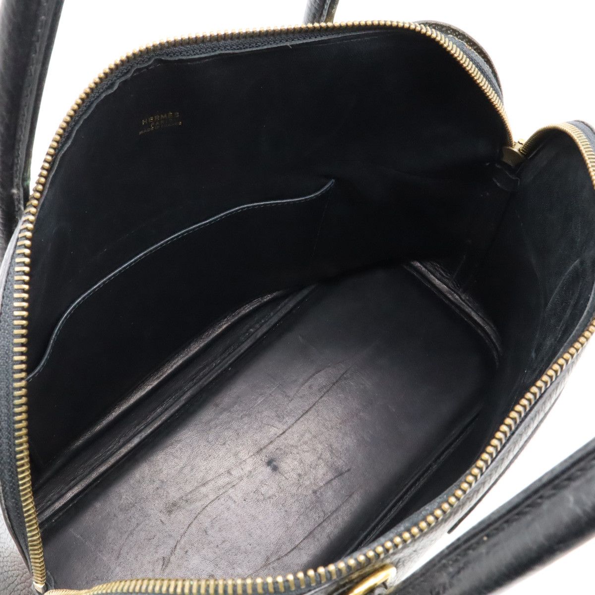 Hermes Hermes Hermes Bolide 35 Leather Handbag Black Gold Hardware Leather Handbag in Very Good Condition Size ONE SIZE - 7 Thumbnail