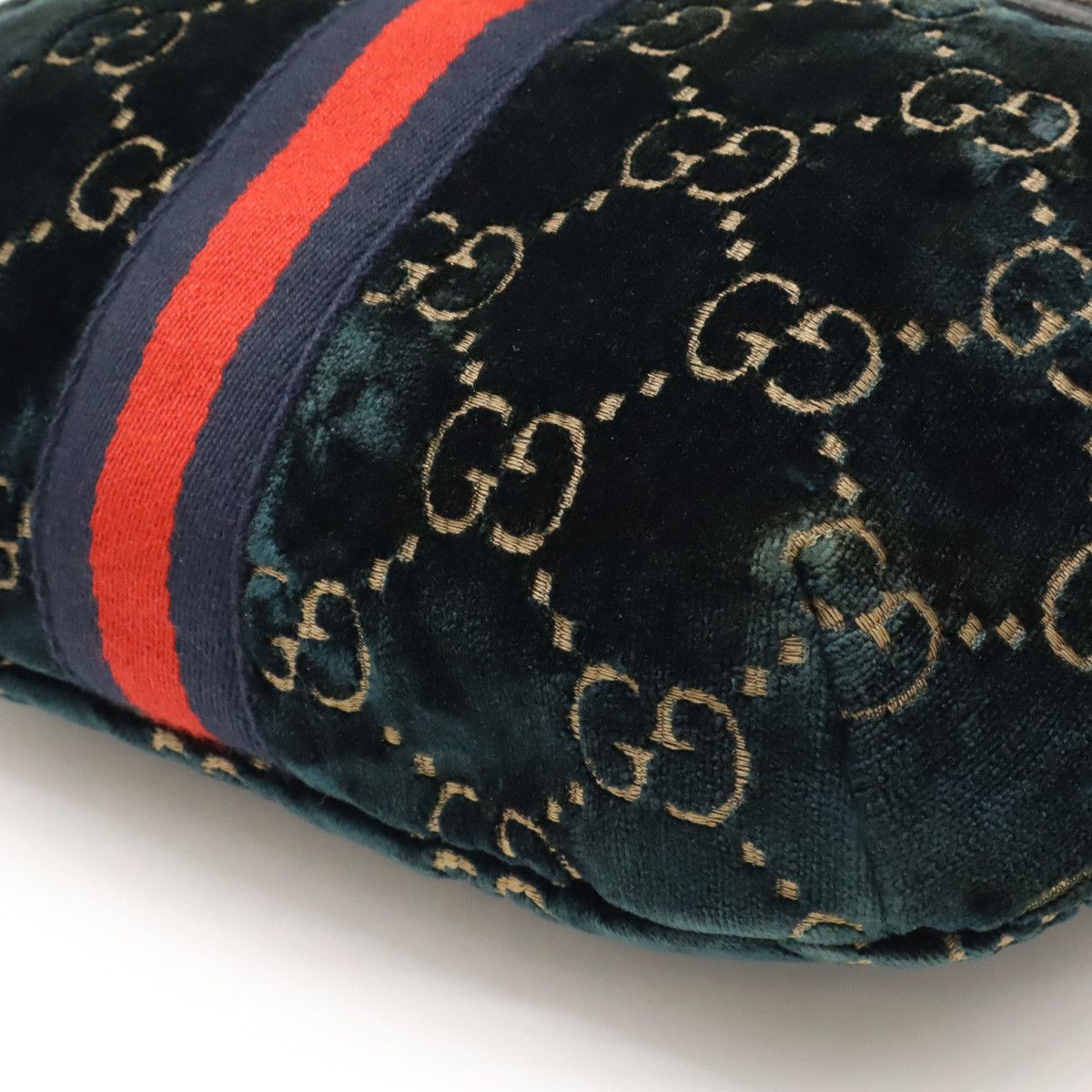 Gucci Gucci Gucci GG Velvet Leather Belt Bag 574968 Canvas Belt Bag 574968 in Great Condition Size ONE SIZE - 3 Thumbnail