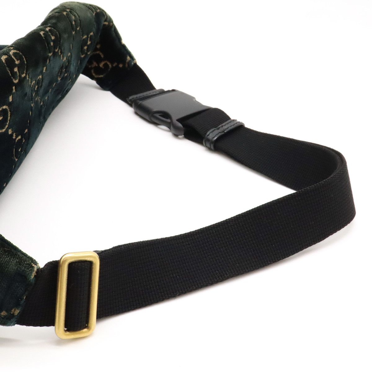 Gucci Gucci Gucci GG Velvet Leather Belt Bag 574968 Canvas Belt Bag 574968 in Great Condition Size ONE SIZE - 5 Thumbnail