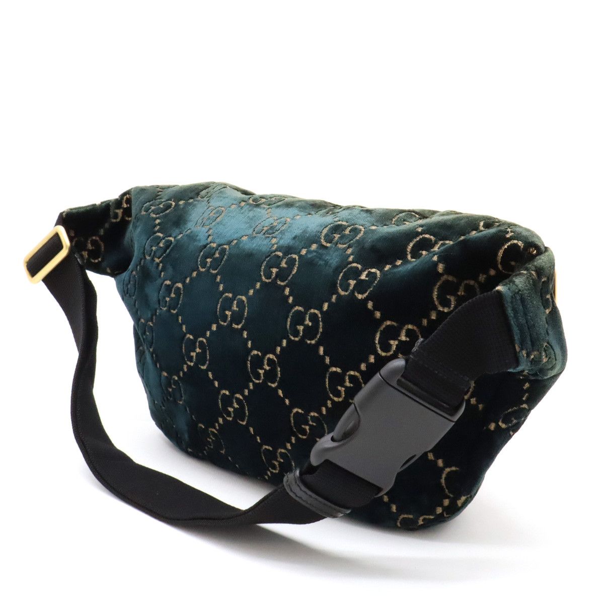 Gucci Gucci Gucci GG Velvet Leather Belt Bag 574968 Canvas Belt Bag 574968 in Great Condition Size ONE SIZE - 2 Thumbnail