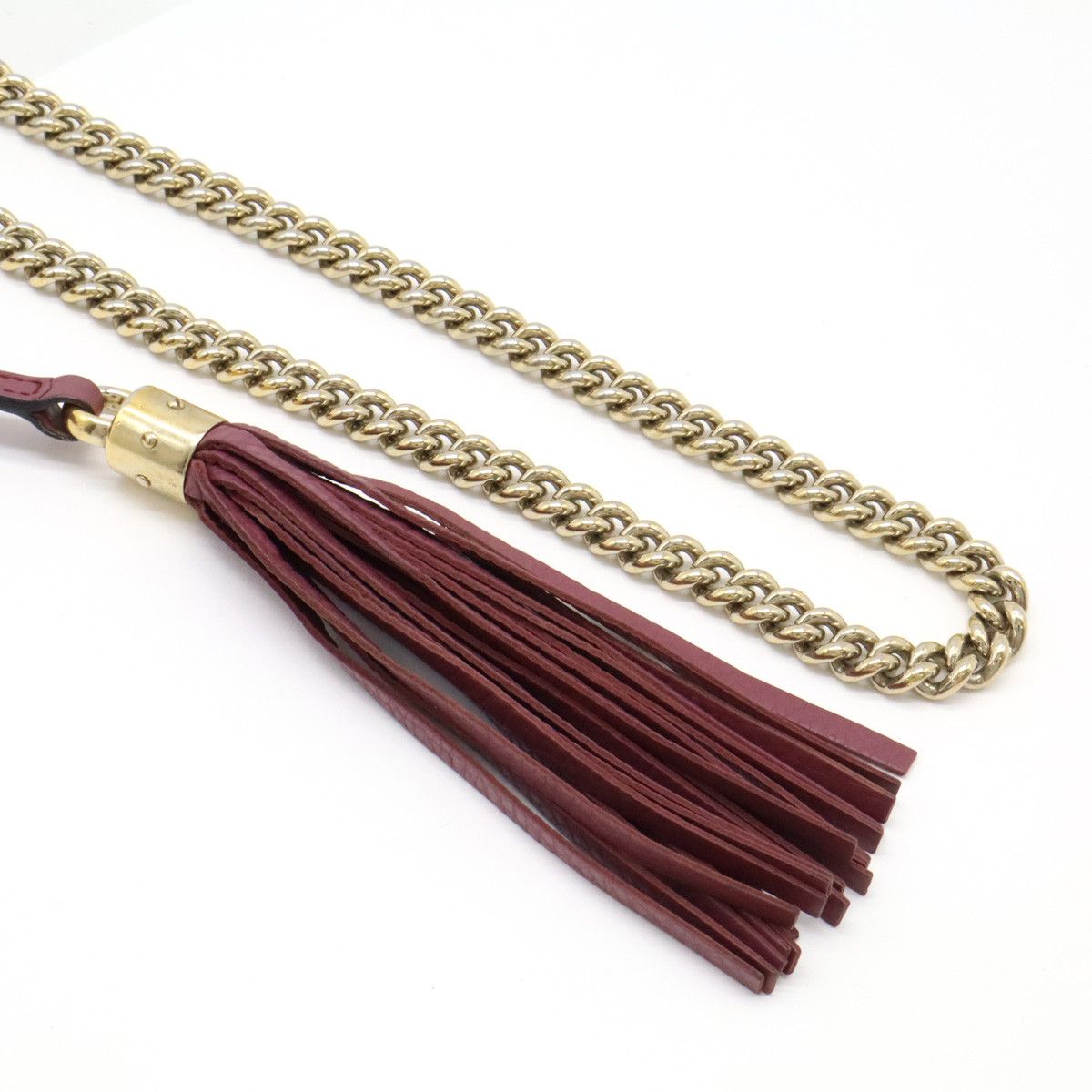 Gucci Gucci Gucci Soho Leather Fringe Tassel Chain Shoulder Bag 336752 Leather Crossbody Bag 336752 in Very Good Condition Size ONE SIZE - 5 Thumbnail
