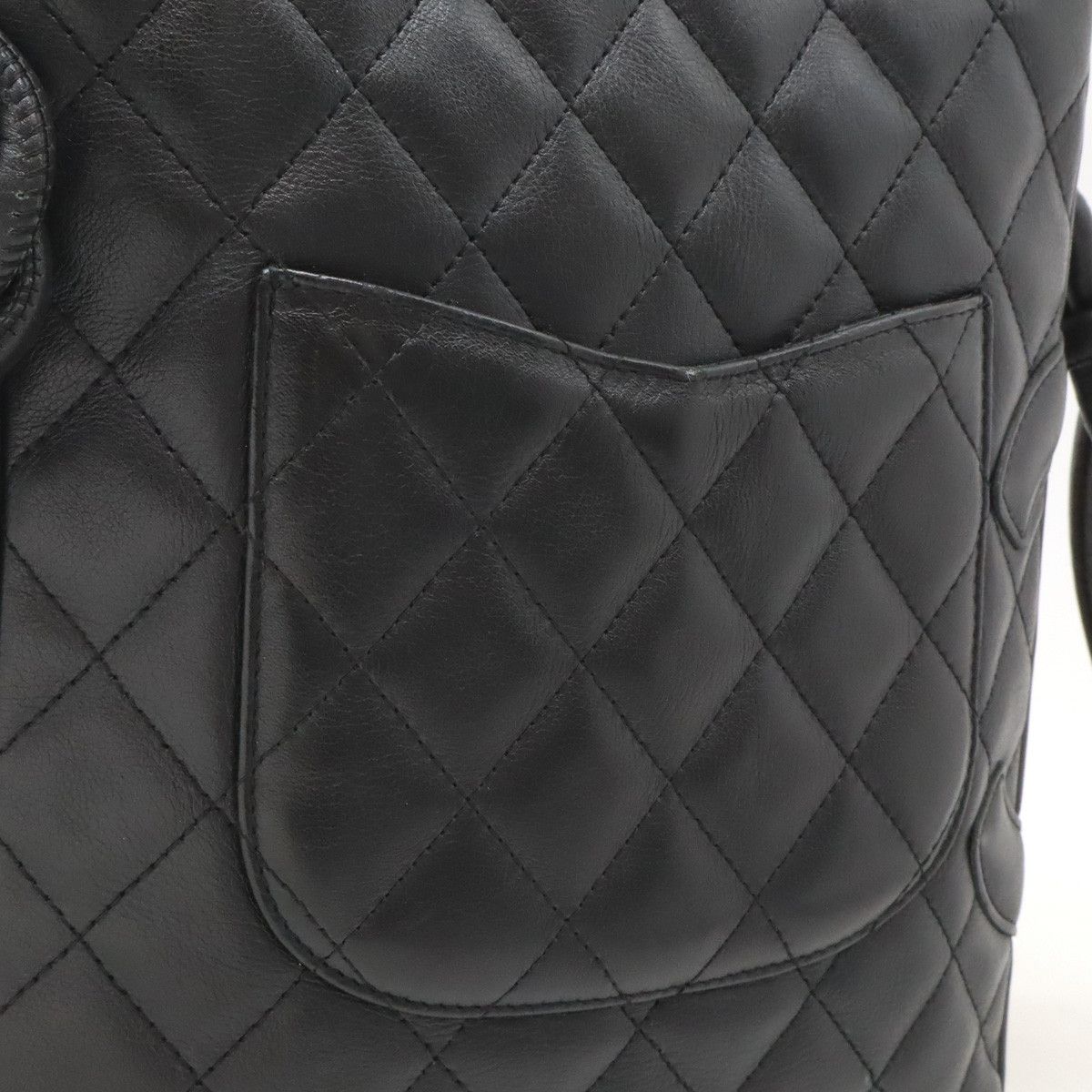 Chanel Chanel Chanel Cambon Line Coco Mark Medium Pochette Shoulder Bag A25178 Leather Crossbody Bag A25178 in Very Good Condition Size ONE SIZE - 8 Thumbnail