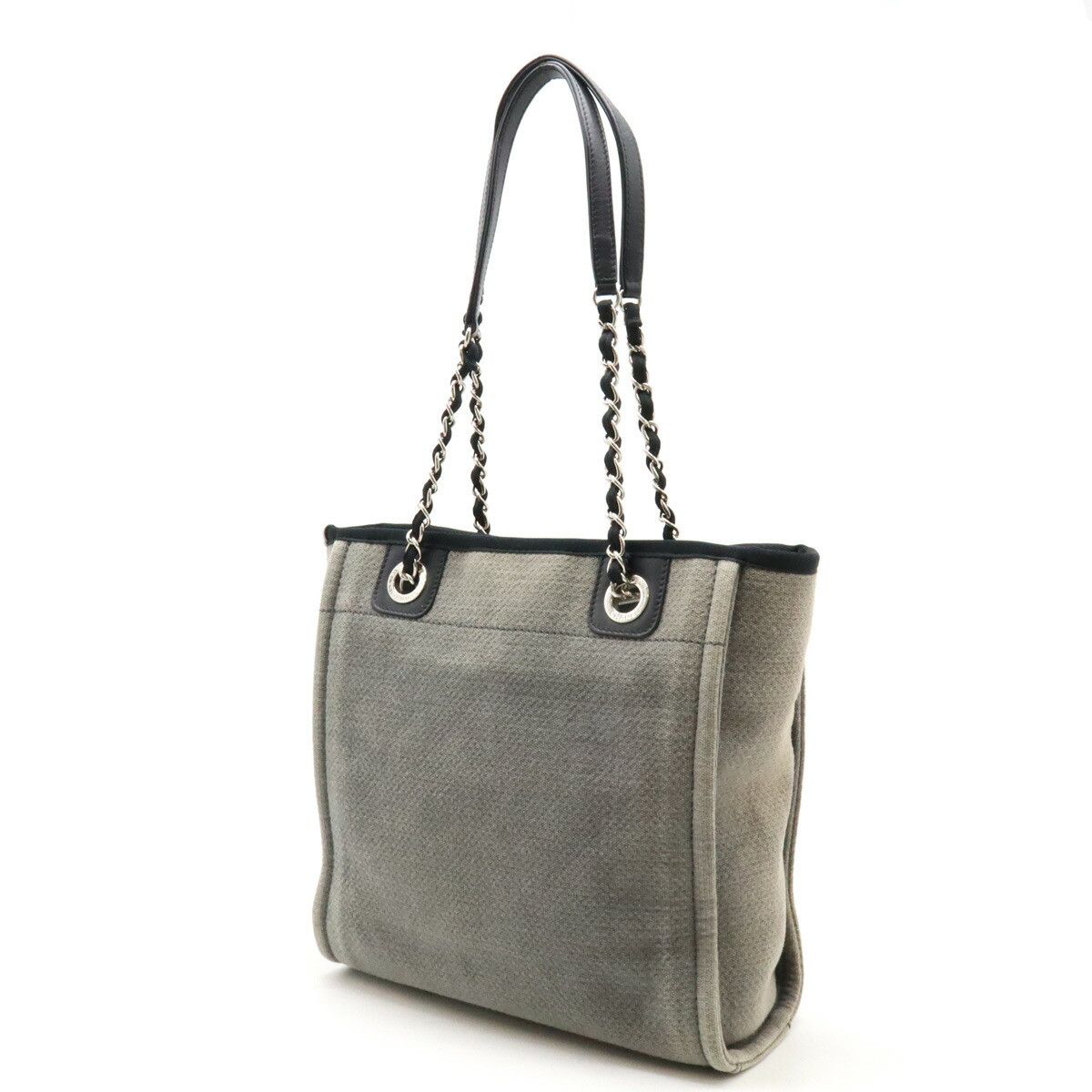 Chanel Chanel Chanel Deauville Canvas/Leather Tote Bag A66939 Canvas Tote Bag A66939 in Very Good Condition Size ONE SIZE - 2 Thumbnail