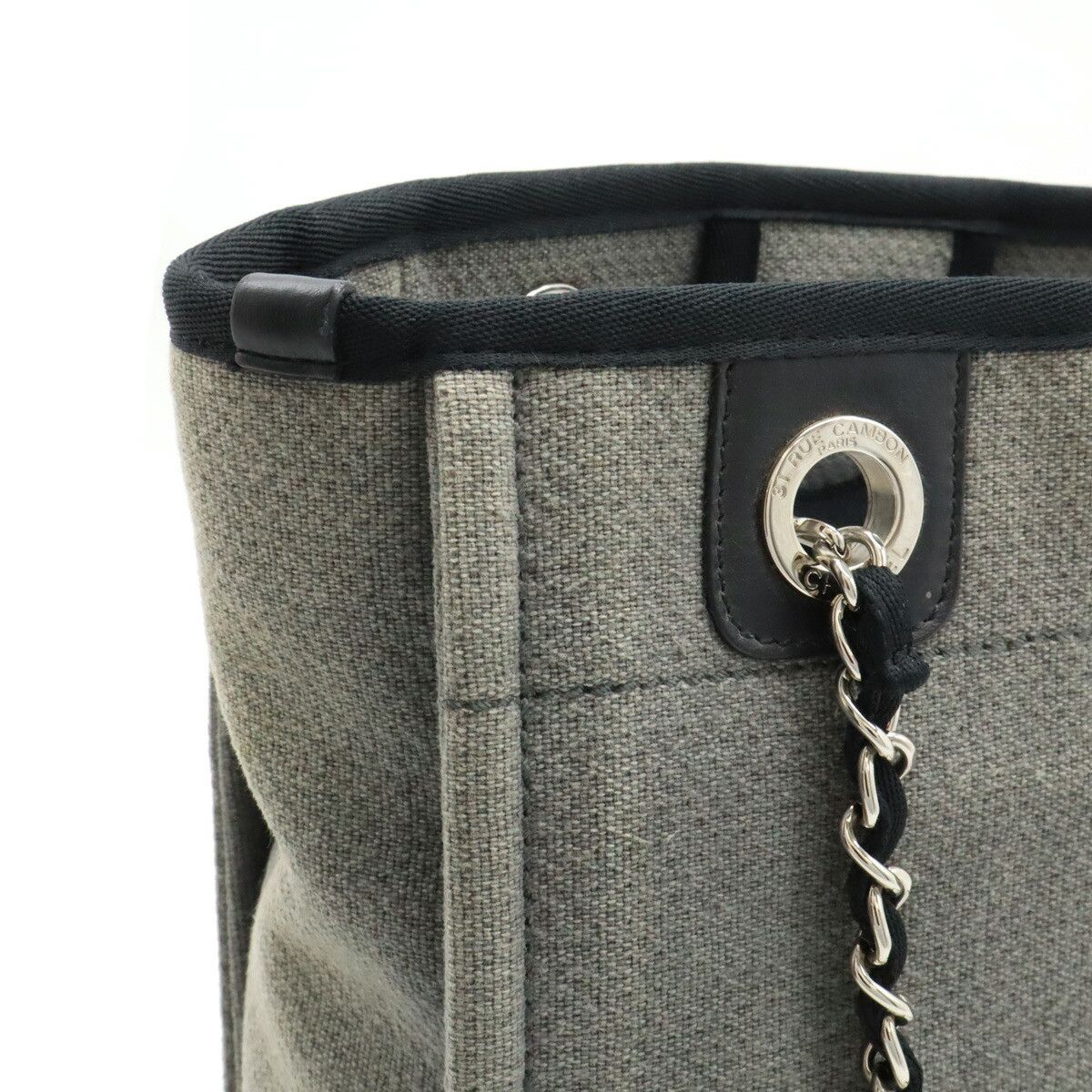 Chanel Chanel Chanel Deauville Canvas/Leather Tote Bag A66939 Canvas Tote Bag A66939 in Very Good Condition Size ONE SIZE - 6 Thumbnail