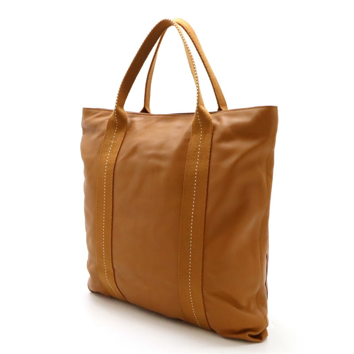 Hermes Hermes Hermes Leather Caravan Vertical MM Tote Bag Leather Tote Bag in Very Good Condition Size ONE SIZE - 2 Thumbnail