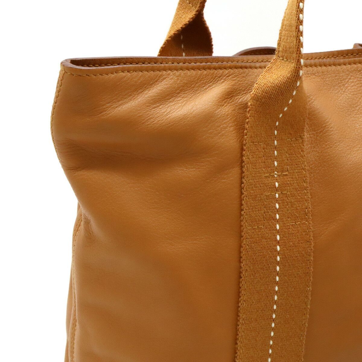 Hermes Hermes Hermes Leather Caravan Vertical MM Tote Bag Leather Tote Bag in Very Good Condition Size ONE SIZE - 7 Thumbnail