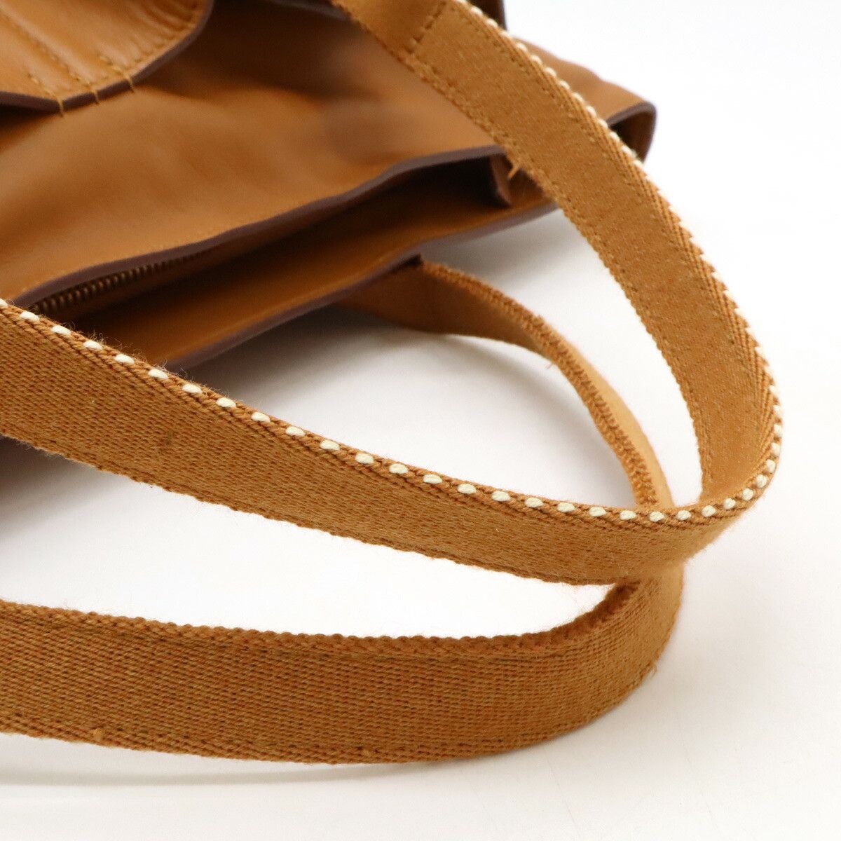 Hermes Hermes Hermes Leather Caravan Vertical MM Tote Bag Leather Tote Bag in Very Good Condition Size ONE SIZE - 4 Thumbnail
