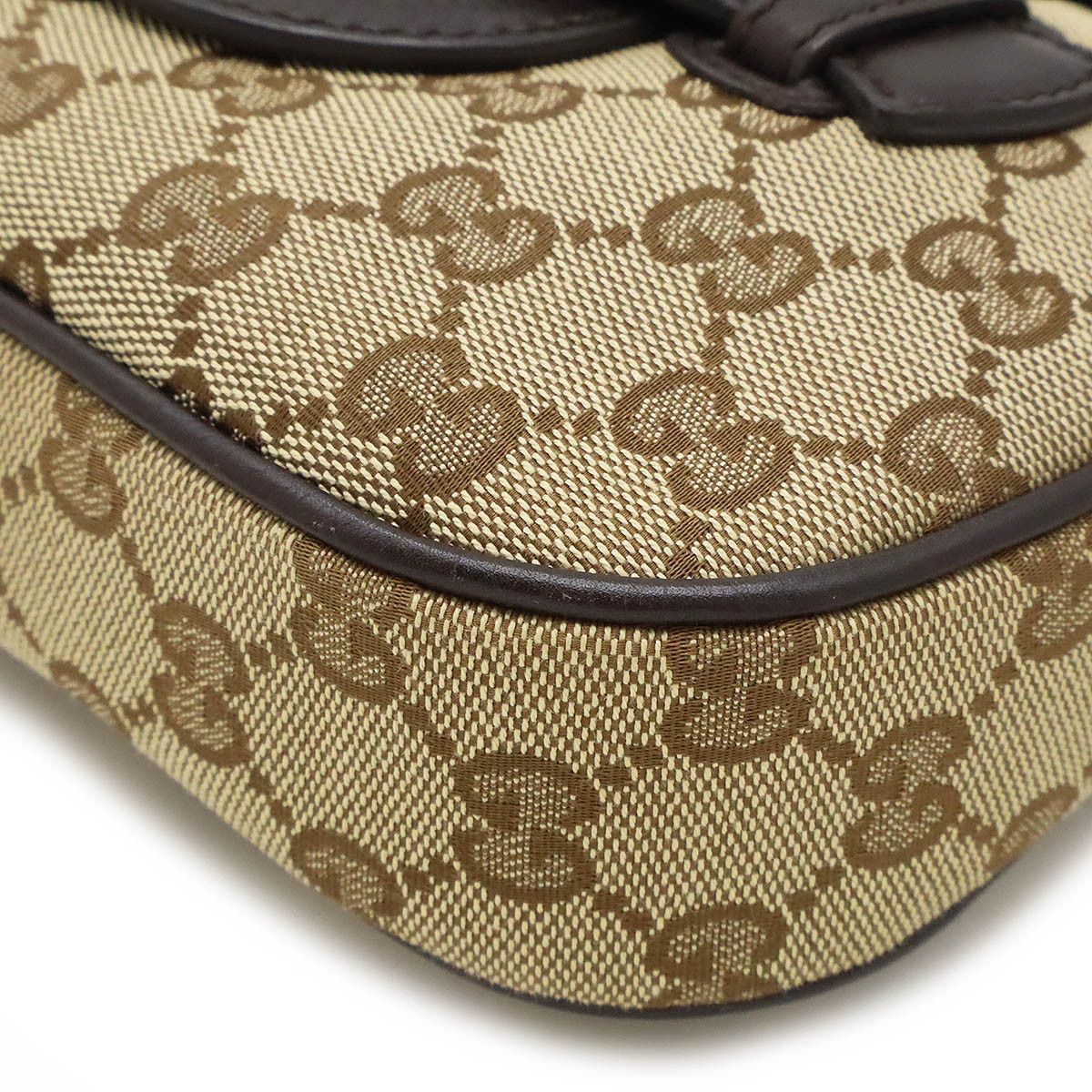 Gucci Gucci Gucci Leather GG Canvas Shoulder Bag 296854 Leather Crossbody Bag 296854 in Pristine Condition Size ONE SIZE - 3 Thumbnail