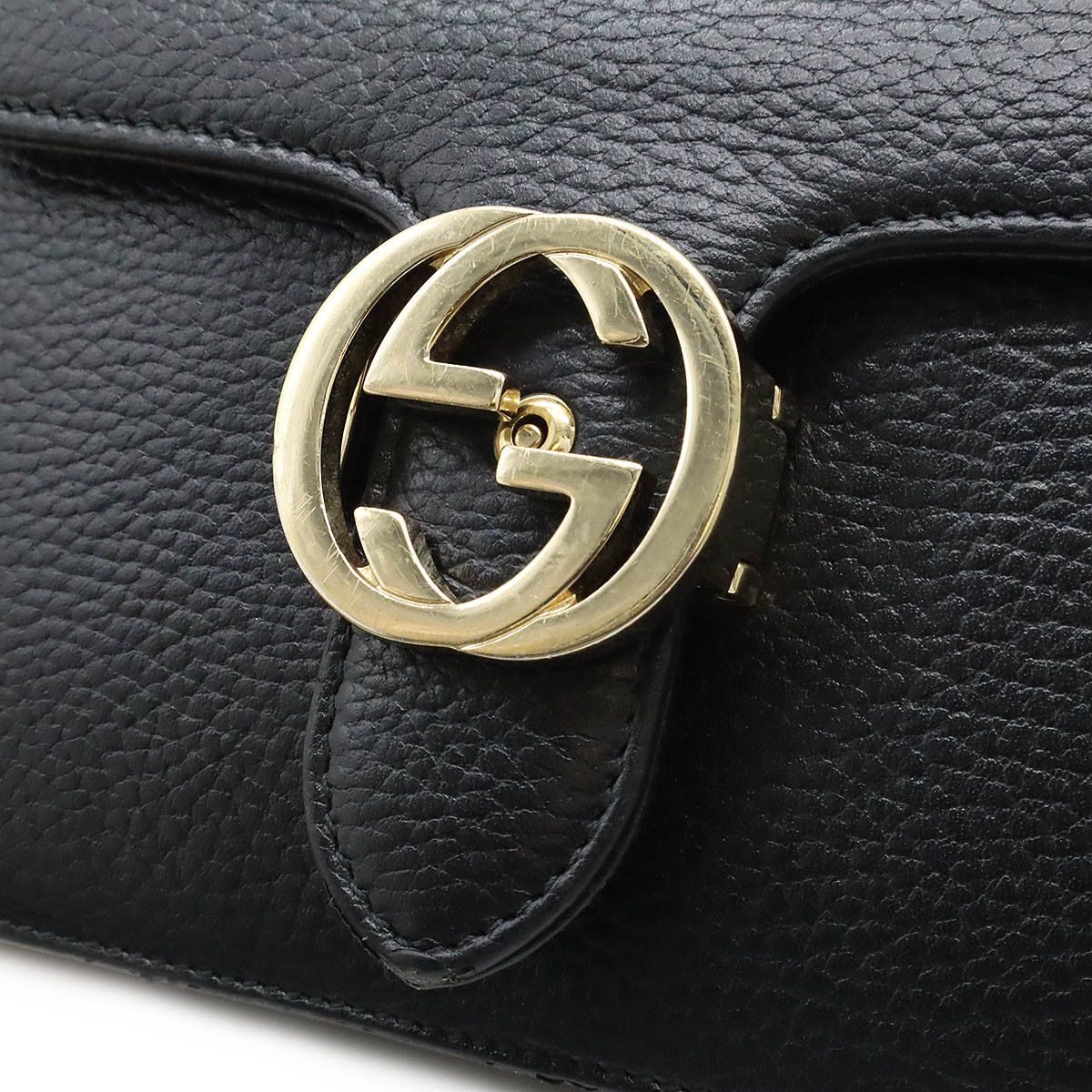 Gucci Gucci Gucci Leather Interlocking G Chain Shoulder Bag 510304 Leather Shoulder Bag 510304 in Great Condition Size ONE SIZE - 8 Thumbnail