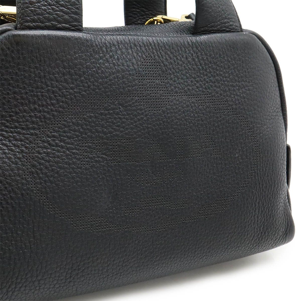 Prada Prada Prada Leather Handbag with Punching Logo 1BB078 Leather Handbag 1BB078 in Great Condition Size ONE SIZE - 8 Thumbnail