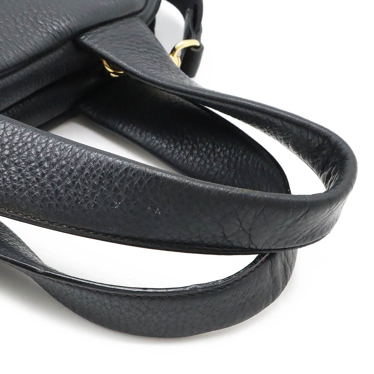Prada Prada Prada Leather Handbag with Punching Logo 1BB078 Leather Handbag 1BB078 in Great Condition Size ONE SIZE - 4 Thumbnail