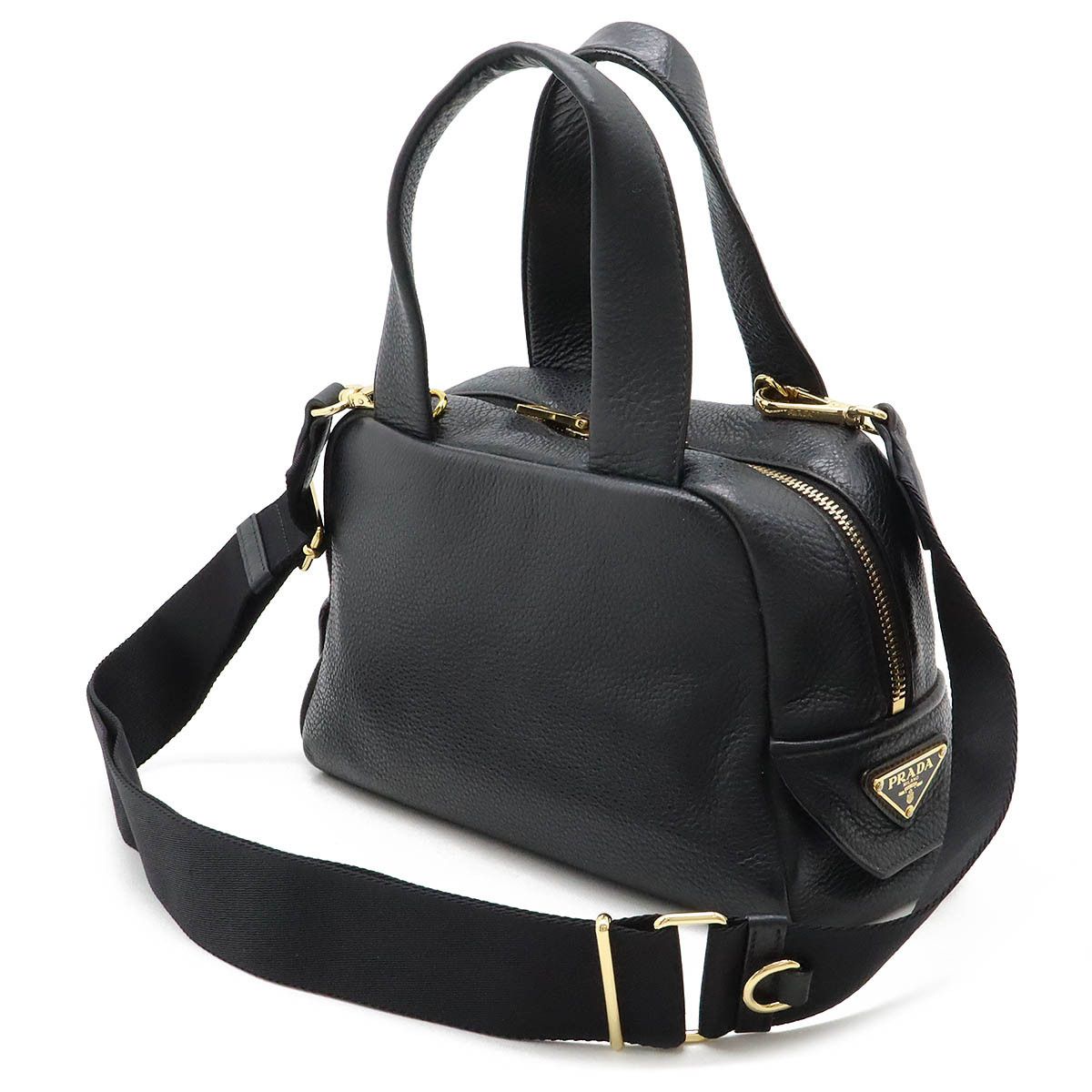 Prada Prada Prada Leather Handbag with Punching Logo 1BB078 Leather Handbag 1BB078 in Great Condition Size ONE SIZE - 2 Thumbnail
