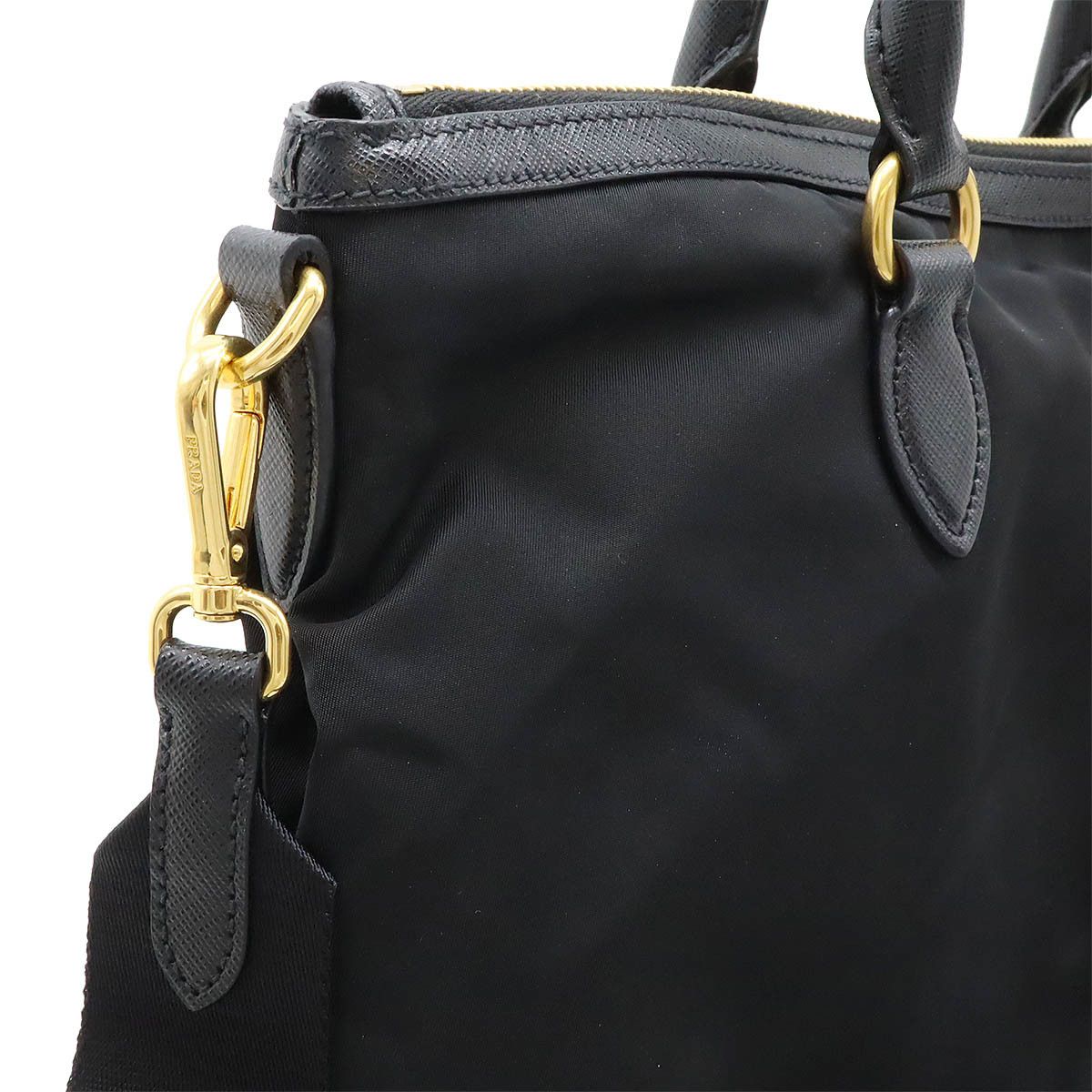 Prada Prada Prada Nylon/Leather 2WAY Tote Bag 1BC060 Canvas Tote Bag 1BC060 in Great Condition Size ONE SIZE - 5 Thumbnail