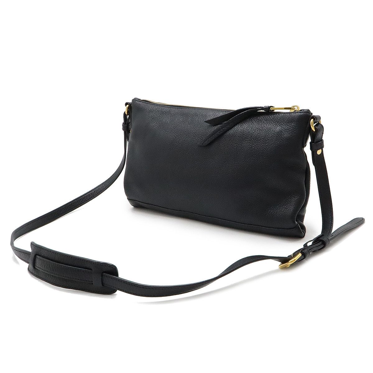 Prada Prada Prada Leather VIT.DAINO Shoulder Bag Pochette 1BH050 Leather Crossbody Bag 1BH050 in Very Good Condition Size ONE SIZE - 2 Thumbnail