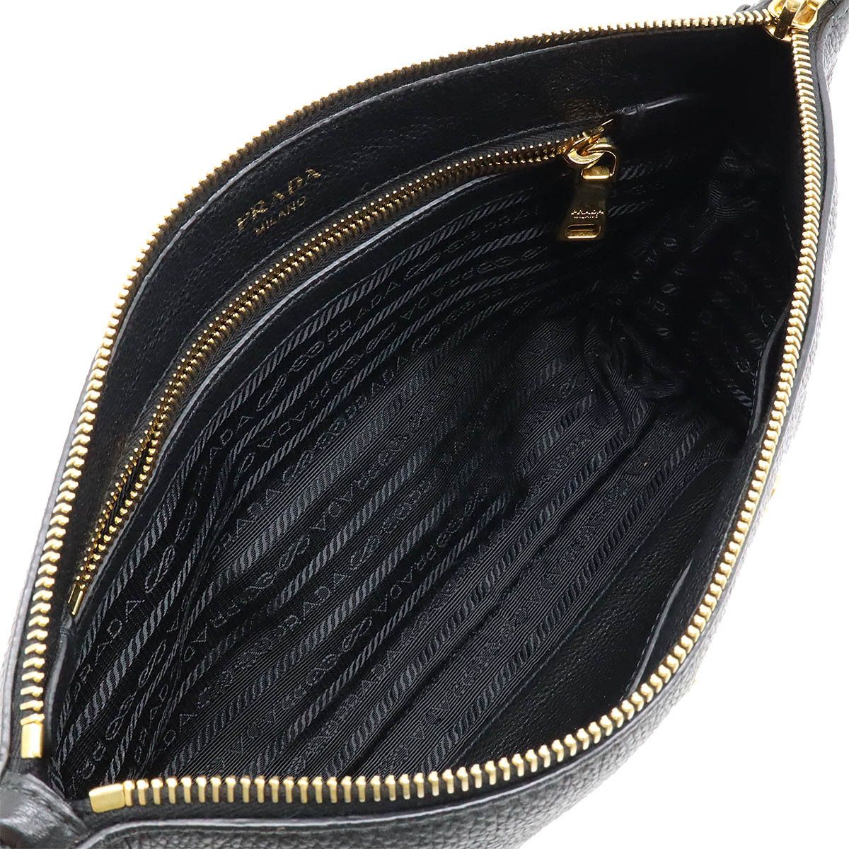 Prada Prada Prada Leather VIT.DAINO Shoulder Bag Pochette 1BH050 Leather Crossbody Bag 1BH050 in Very Good Condition Size ONE SIZE - 5 Thumbnail