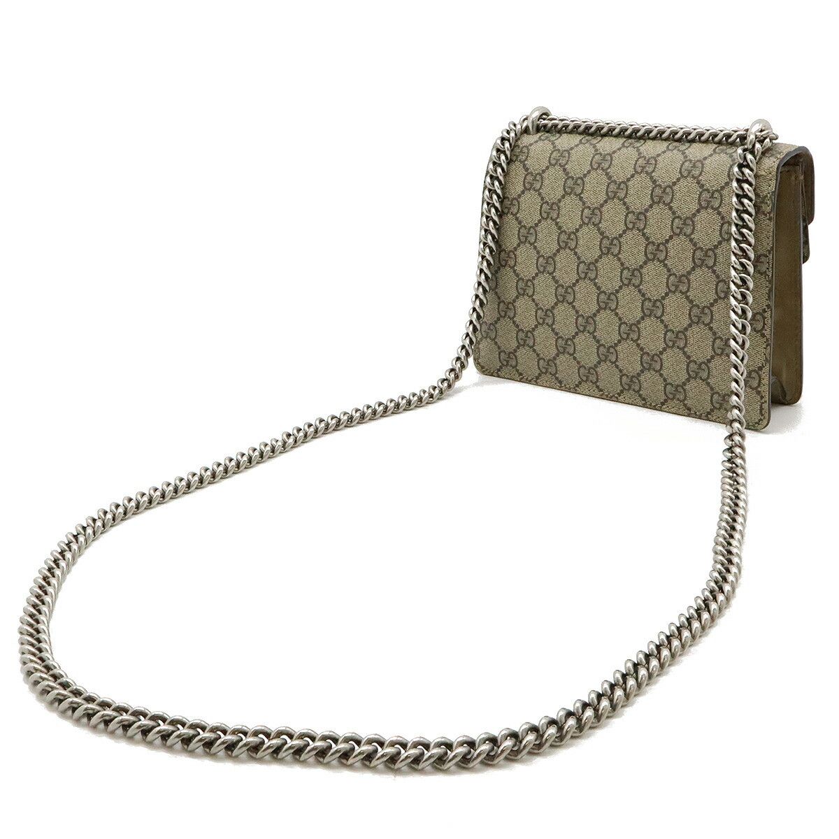 Gucci Gucci Gucci Dionysus GG Supreme Chain Shoulder Bag PVC Suede Canvas Shoulder Bag 421970 in Very Good Condition Size ONE SIZE - 2 Thumbnail