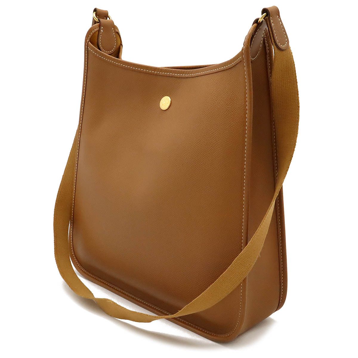 Hermes Hermes Hermes Vespa PM Shoulder Bag Brown Leather Leather Shoulder Bag in Very Good Condition Size ONE SIZE - 2 Thumbnail