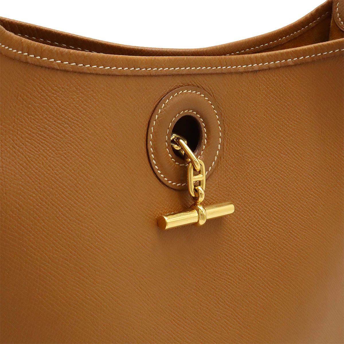 Hermes Hermes Hermes Vespa PM Shoulder Bag Brown Leather Leather Shoulder Bag in Very Good Condition Size ONE SIZE - 8 Thumbnail