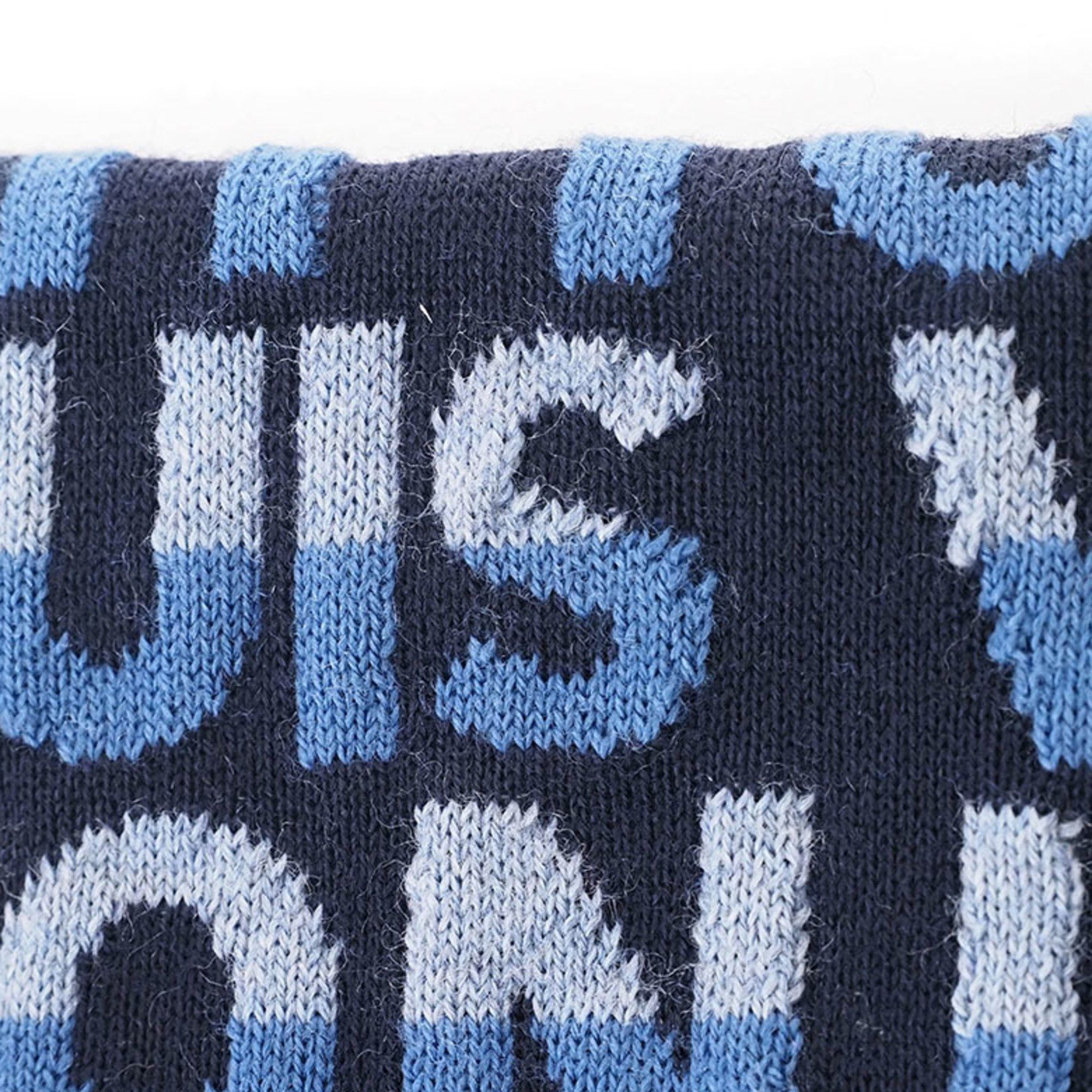Louis Vuitton Louis Vuitton Echarpe LV Split Scarf Blue Navy M70910 Men's Wool LOUIS VUITTON Size ONE SIZE - 7 Thumbnail
