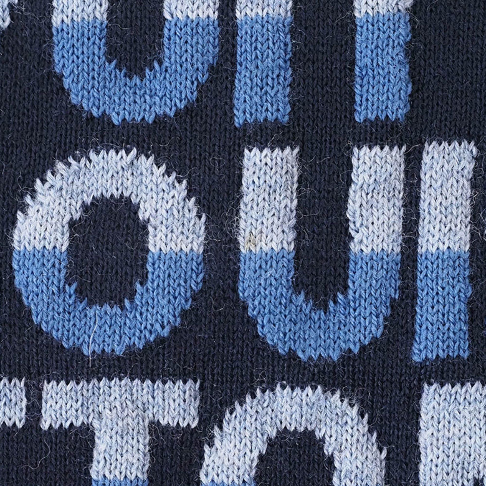 Louis Vuitton Louis Vuitton Echarpe LV Split Scarf Blue Navy M70910 Men's Wool LOUIS VUITTON Size ONE SIZE - 4 Thumbnail