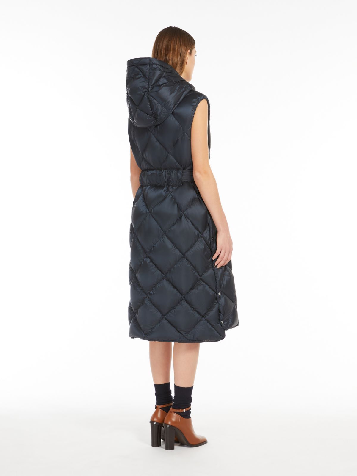 Max Mara Tregil waterproof quilted long down vest Size XS / US 0-2 / IT 36-38 - 3 Thumbnail
