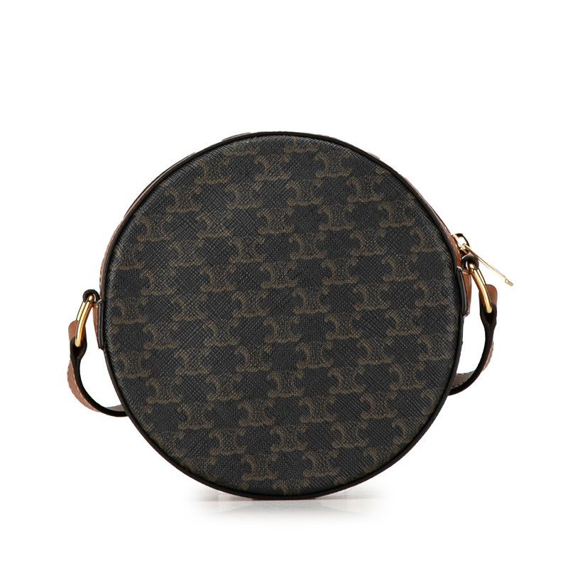 Celine Celine Celine Triomphe PVC Leather Shoulder Bag 10G342CAM Canvas Crossbody Bag 10G342CAM in Great Condition Size ONE SIZE - 3 Thumbnail